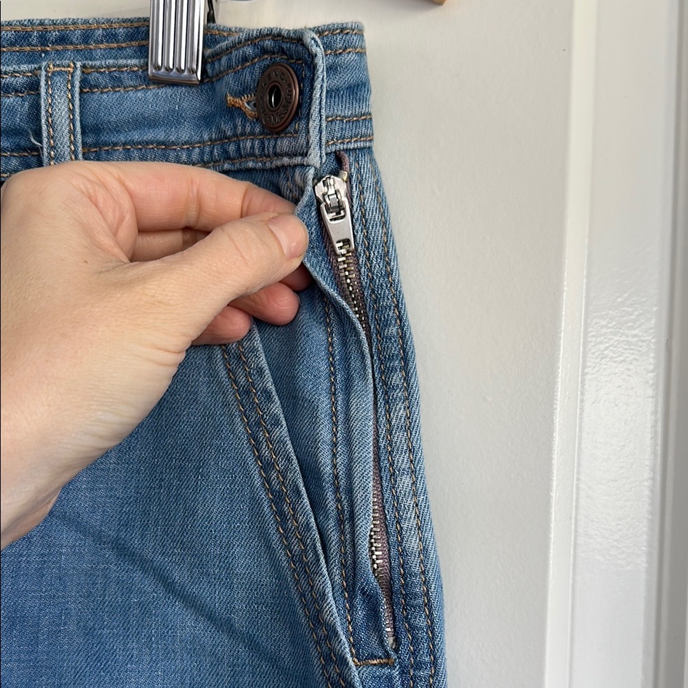 Weekend Max Mara Elica Blue Jean Shorts Vintage Flare - Picture 5 of 5